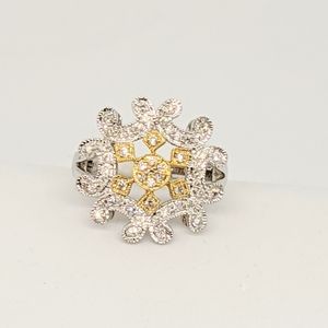 Diamond right hand ring